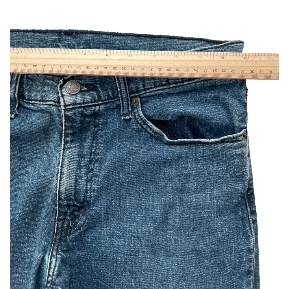 Levis Jeans 34x30 511 Slim Fit Mens Medium Wash Blue Distressed Classic Denim